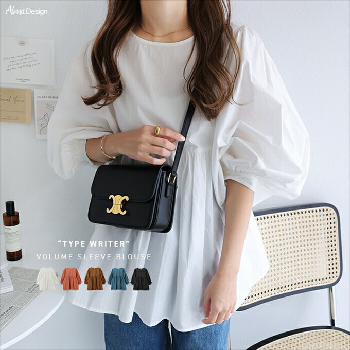 タイプライターボリュームブラウスレ...