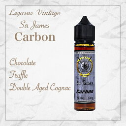 LazarusVintage SirJames Carbon 60ml ダブルエイジドデカダンチョコレートコニャックトリュフ 電子タバコ リキッド vape ラザロビンテージ