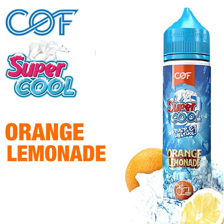 Cloudy O Funky Super Cool Orange Lemonade 60ml オレンジ レモネード 清涼剤 メンソール COF 電子タバコ vape ベイプ フルーツ リキッド マレーシア