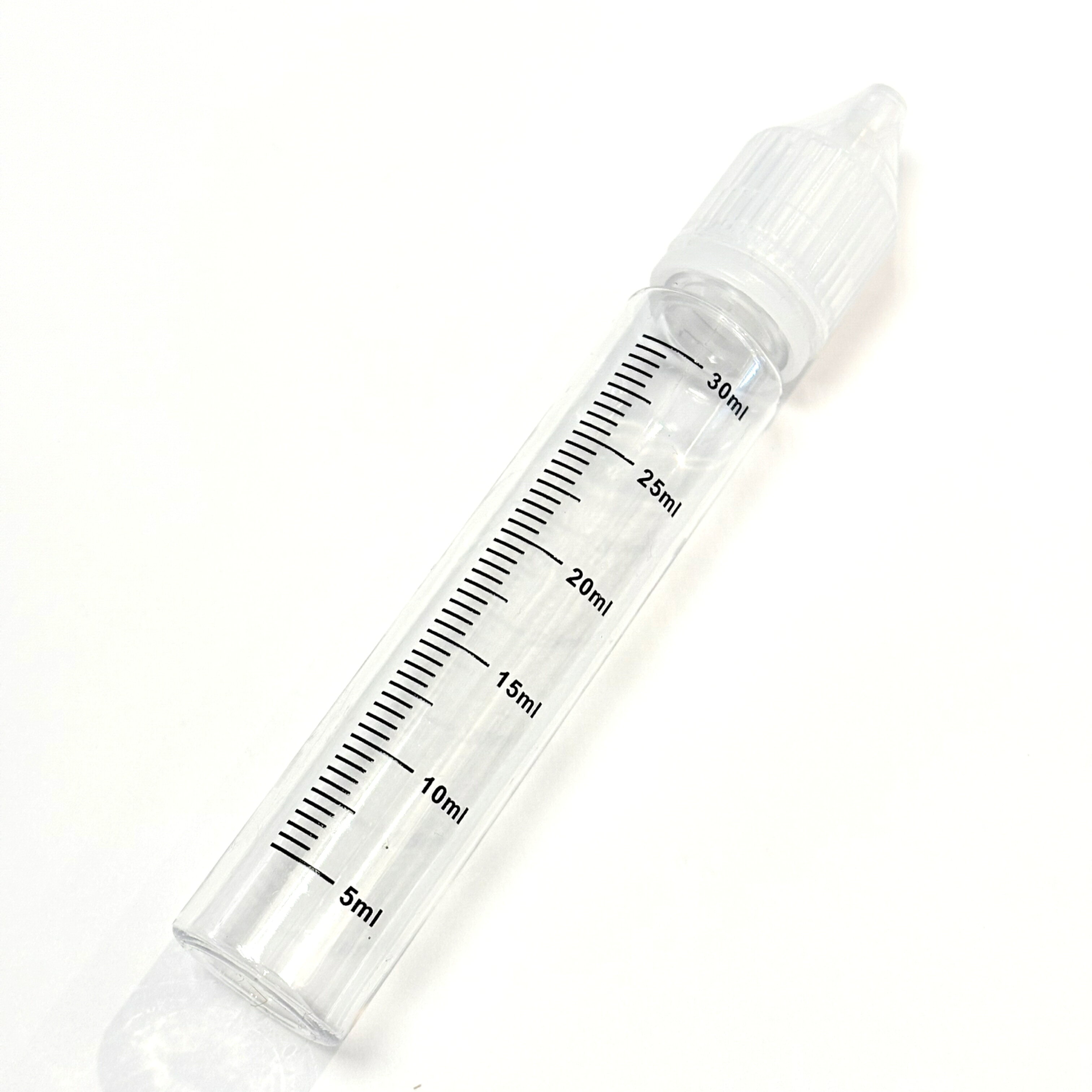 BUZZVAPEの30ml ユニコーンボトル(細) 5本セット 目盛付き 空ボトル ゴリラボトル 電子タバコ vape べイプ クリア ボトル 補充｜アングル2