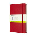 モレスキン ノート クラシック ノートブック エクスパンデッド(400ページ) ハードカバー 無地 ラージサイズ(横13cm×縦21cm) スカーレットレッド QP062EXPF2