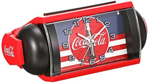 セイコークロック 目覚まし時計 置き時計 コカ・コーラ Coca-Cola アナログ 大音量 ベル音 赤 AC604R