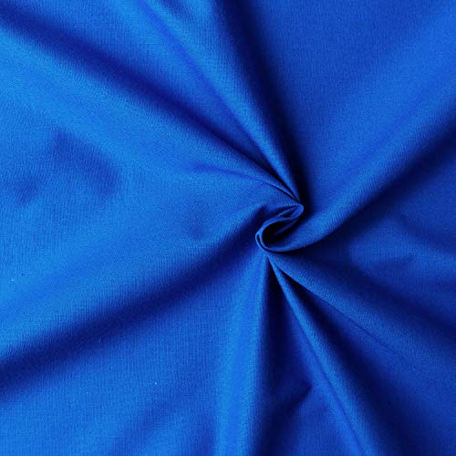 楽天bv-directNBK エイティスクエア 無地 生地 綿100％ シャーティング アオ ブルー系 巾約110cm×9m切売カット KD4630-236-9M