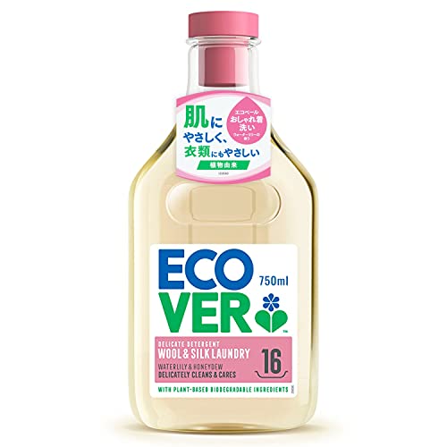 ECOVER(エコベール) エコベール おしゃれ着洗剤 本体 ウォーターリリーの香り 750ml 液体洗剤 ecover デリケートウォッシュ 肌に優しい 植物由来 海外 赤ちゃん laundry 日用品 ベビー