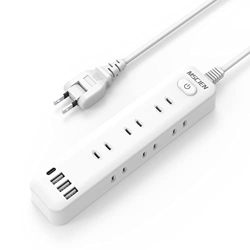 延長コード 2m 電源タップ usb コンセントタップ 9個AC口 4個USBポート（3 Type-A&1 Type-C） MSCIEN ..