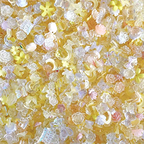 DUOLEIMI ネイルパーツ 花 蝶々 種類豊富 100pcs リボン アクセサリーパーツ 春ネイル ネイルアート パ..