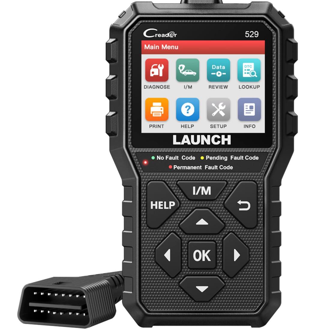 Launch CR529 OBD2 故障診断機 適格請求書発行可能 スキャンツール OBD2 スキャナー BMW BENZ VWなどエ..