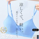 【500円クーポン配布】【期間限定20%OFF】涼ブラ ホック付き 2枚組 夏ブラ メッシュ 累計330万枚突破!【メール便送料無料】軽い ムレにくい ブラジャ...