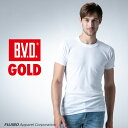 【期間限定20％OFFセール】2枚組セット！B.V.D. GOLD 丸首半袖シャツ S,M,L BVD 綿100％ インナーシャツ メンズ下着 肌着 無地 白シャツ g013-2p コットン 3