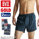 【777円OFFクーポン】【期間限定20％OFFセール】2枚組セット！B.V.D. GOLD トランクス 5L チェック柄おまかせ2枚 綿100％ メンズ インナー 下着 肌着 大きいサイズ g192-2p コットン