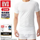 【50%の確率で最大100%ポイントバック】【ポイント10倍】【期間限定30%OFFセール】BVD 2枚セット 吸水速乾フライス 丸首半袖Tシャツ メッシュ イ...