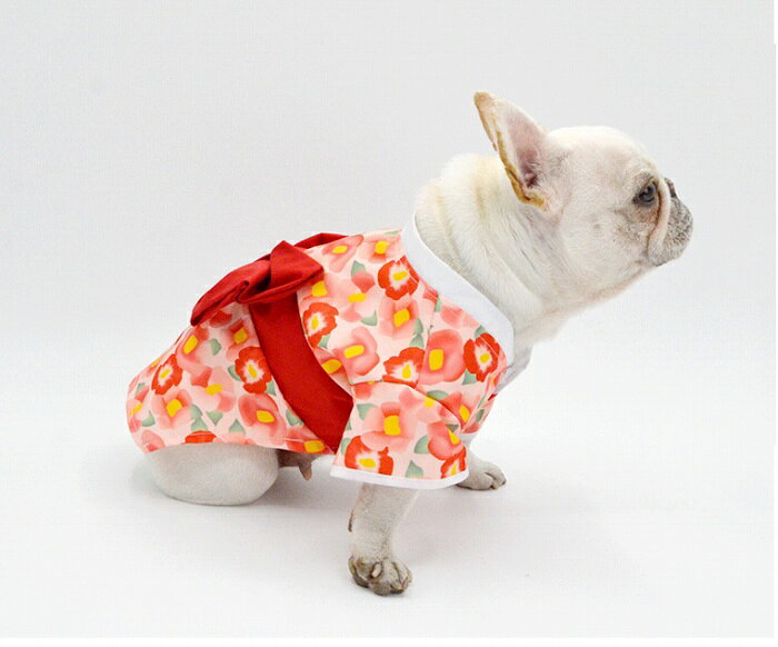 イベント事にもプレゼントにもみんな喜ぶ フレンチブルドック服 犬 着物 浴衣 晴れ着 袴 正月 フレンチブルドッグ 服 柴犬 小型犬 猫 直営限定アウトレット ドッグウェア 中型犬 防水 春夏 防風 女の子km358ts