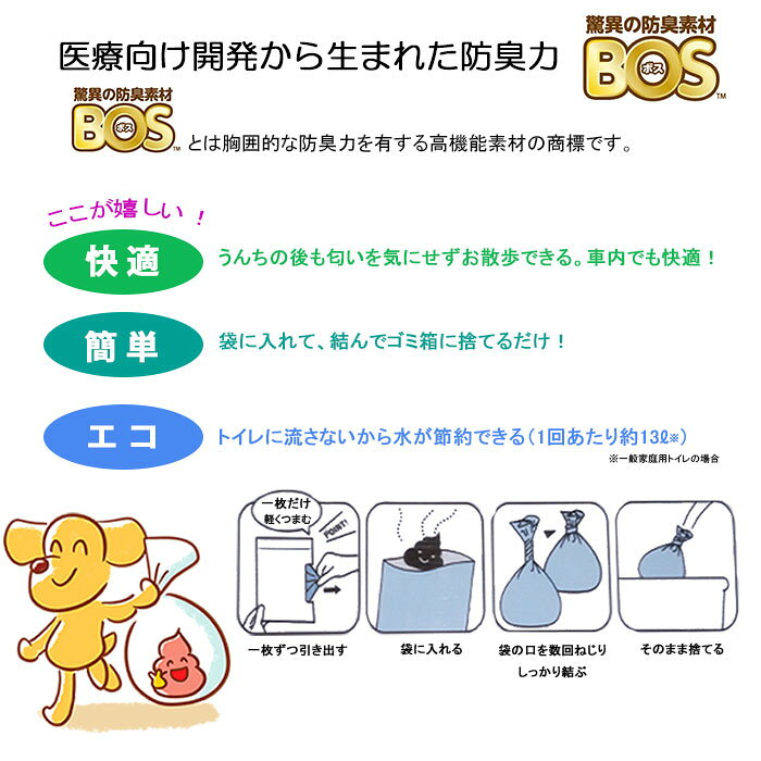 うんちが臭わない袋 15枚入り 防臭ふくろ マナー袋 お散歩 うんち袋 ポリ袋 防臭力...