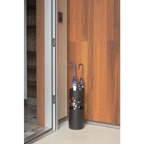 東谷 傘立て Φ19.5×H49 ブラック/ホワイト スチール(粉体塗装) LFS-181