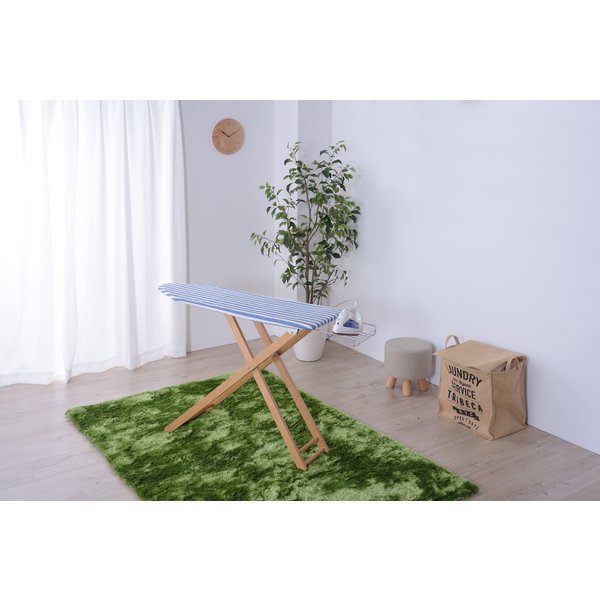 Rakuten - 東谷 アイロン台 L W106×D34×H48/64/75/83 ブルー/グリーン 天然木(ビーチ) スチール(粉体塗装) コットン 高さ調整4段階 LFS-272