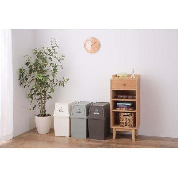 ゴミ箱 ダストボックス ふた付き 30リットル 30L スリム お洒落 台所 リビング くず入れ リモート 書類 オフィス スライド 臭い漏れない 東谷 LFS-760