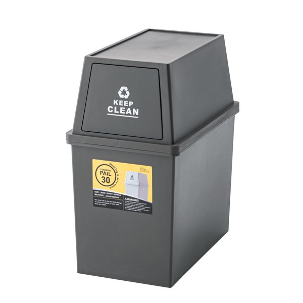 BESTWEARのゴミ箱 ダストボックス ふた付き 30リットル 30L スリム お洒落 台所 リビング くず入れ リモート 書類 オフィス スライド 臭い漏れない 東谷 LFS-760｜アングル2