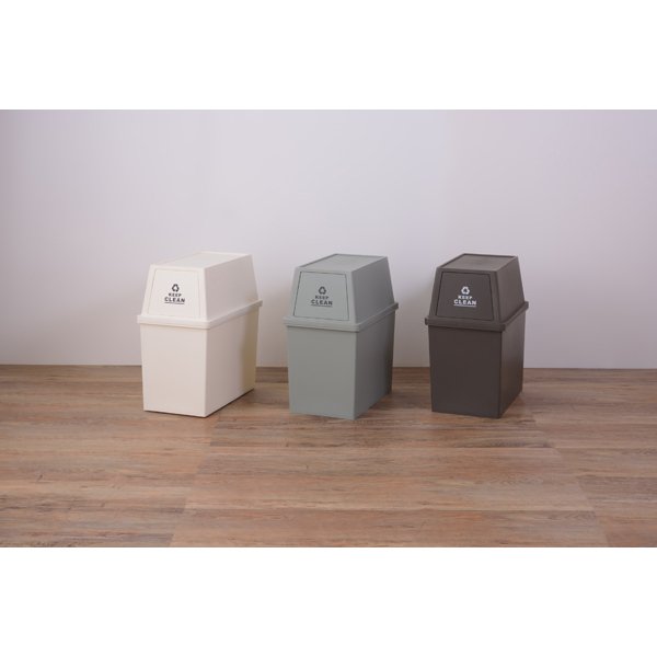 BESTWEARのゴミ箱 ダストボックス ふた付き 30リットル 30L スリム お洒落 台所 リビング くず入れ リモート 書類 オフィス スライド 臭い漏れない 東谷 LFS-760｜アングル3