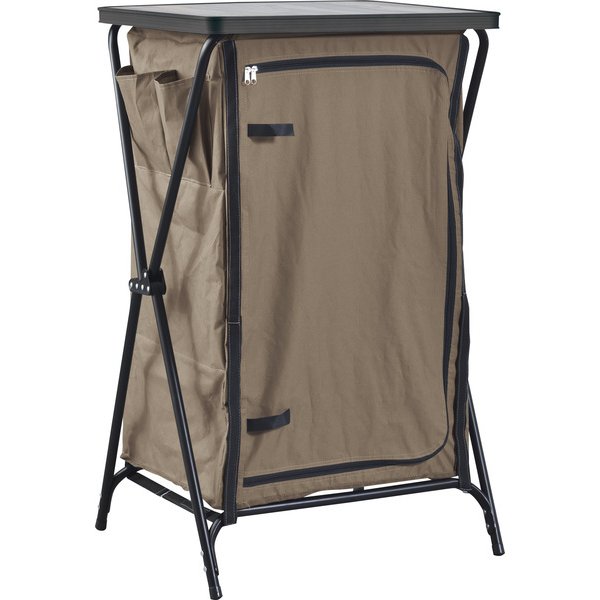 東谷 フォールディングキャビネット3D OLC-627 ブラウン／グレー W59.5×D52×H96.5