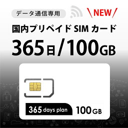 【物理SIM/ネコポスゆうパケット発送】100GB/365日 プリペイドSIMカード使い捨てSIM データ通信専用 【開通期限:2025/01/31】4G/LTE対応 短期利用 大容量 日本 国内用 docomo MVNO