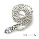 ビルウォールレザー bwl BWL 正規取扱販売店 メンズ ジュエリー シルバーアクセ アメリカ製 マリブ BWL BALL CHAIN w/BWL TAG (20inch) 3mm ボールチェーン w/BWLタグ(50cm）3mm ギフト プレゼント