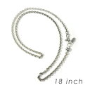 【BWL正規取扱販売店】Bill Wall Leather ビルウォールレザー 送料無料/あす楽 BWL Round Chain Necklace w/ Tiny Charm and Oval BWL Tag 18 (Specify) ラウンドネックレス w/タイニーチャーム＆オーバルBWLタグ/シルバーアクセサリー/チェーン/18インチ/45cm