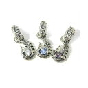 ビルウォールレザー BWL 正規取扱販売店 メンズアクセサリー シルバーアクセ アメリカ製 マリブ BWL GRAFFITI FISH HOOK w/ STONE (WAVE BAIL) グラフィティーフィッシュフック w/ストーン(ウェーブベイル)ペンダント/フィッシュフック/シルバーアクセサリー