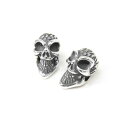 ビルウォールレザー bwl BWL 正規取扱販売店 メンズ ジュエリー シルバーアクセ アメリカ製 マリブ BWL TINY SKULL BEAD w/WEBB (SOLD AS PAIRS) タイニースカルビーズ（2個セット）/シルバーアクセサリー/スカル/骸骨/ビーズ ギフト プレゼント