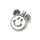 ビルウォールレザー bwl BWL 正規取扱販売店 メンズ ジュエリー シルバーアクセ アメリカ製 マリブ HAPPY FACE CHARM WITH BEARS EARS ハッピーフェイスチャームwベアーズイヤーズ にこちゃん クマ ベア― シルバーペンダント ギフト プレゼント