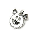 ビルウォールレザー bwl BWL 正規取扱販売店 メンズ ジュエリー シルバーアクセ アメリカ製 マリブ HAPPY FACE CHARM WITH PIG EARS ハッピーフェイスチャームwピッグイヤーズ にこちゃん ピッグ ブタ シルバーペンダント ギフト プレゼント