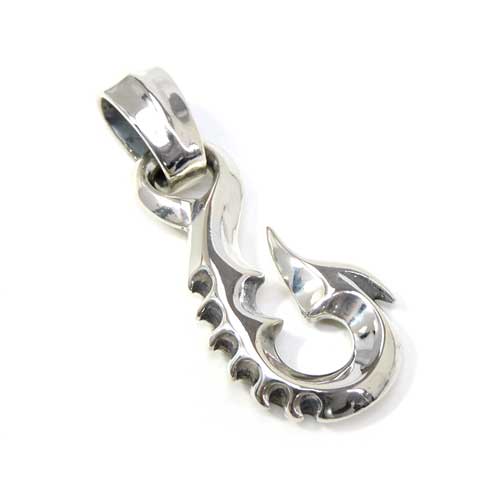 ビルウォールレザー bwl BWL 正規取扱販売店 メンズ ジュエリー シルバーアクセ アメリカ製 マリブ BWL Medium Fish Hook Pendant ミディアムフィッシュフックペンダント フィッシュフック 釣り針 シルバーアクセサリー ギフト プレゼント