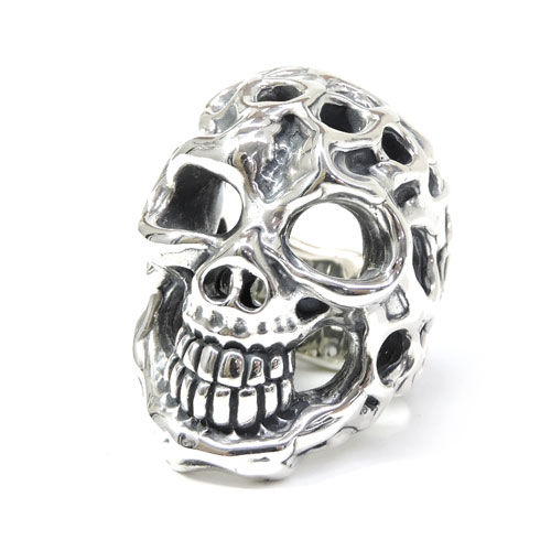 ビルウォールレザー bwl BWL 正規取扱販売店 メンズ ジュエリー シルバーアクセ アメリカ製 マリブ BWL FTW Master Skull w/holes Ltd. 99　マスタースカル w/ホールズリング/スカル/骸骨 ギフト プレゼント