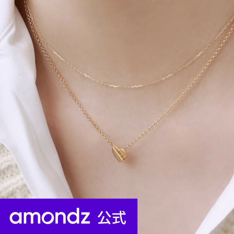 ハートネックレス（レディース） シルバー ネックレス | シルバー フラット ハート トグル バー ネックレス | Silver Flat Heart Toggle Bar Necklace | weamondz | amondz