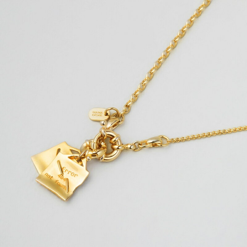 ERROR BETTER Dクラップス ダブル ぺダント ネックレス | ERROR BETTER D CLASP DOUBLE PENDANT NECKLACE | mamacasar | amondz