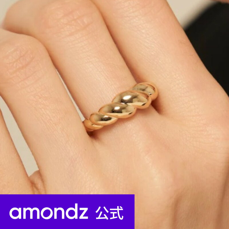 楽天amondzK14 14金 リング 指輪 | K14 クロワッサン ボリューム リング | 14K Croissant Volume Ring | a14 | amondz