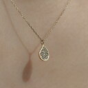 10金 | K10 エクリュ しずく ネックレス | 10K Ecru Waterdrop Necklace | A'coll | amondz