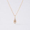 10金 | K10 プチ ダイヤ しずく ネックレス | 10K Petit Diamond Waterdrop Necklace | A'coll | amondz