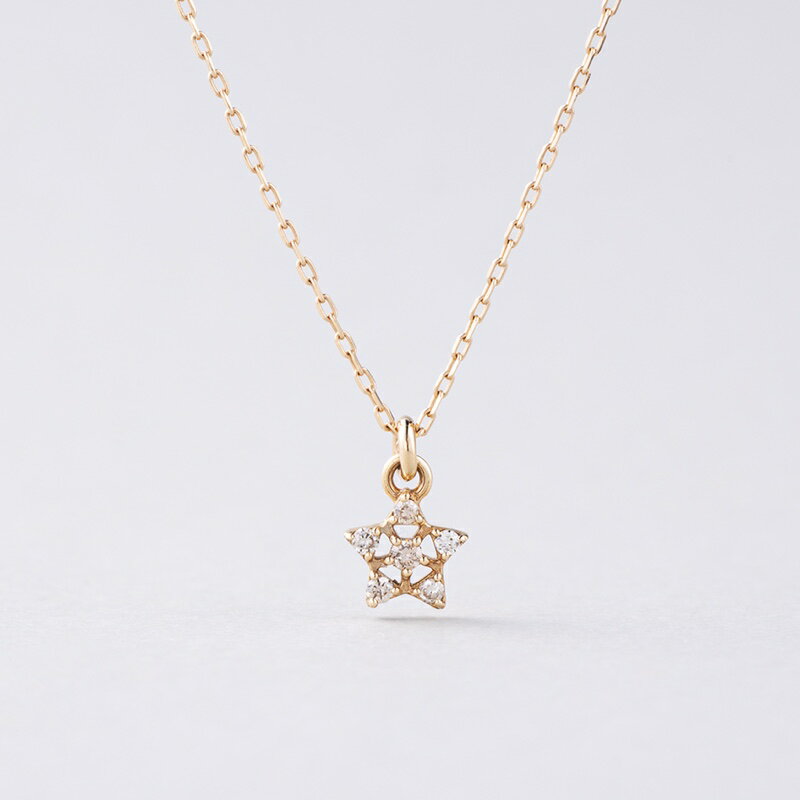 yI[_Chz10 | K10 v` _C X^[ lbNX | 10K Petit Diamond Star Necklace | A'coll | amondz
