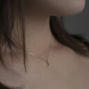 10金 | K10 プチ ダイヤ ムーン ネックレス | 10K Petit Diamond Moon Necklace | A'coll | amondz