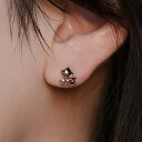 10金 | K10 カボション クラスター ピアス | 10K Cabochon Cluster Earrings | A'coll | amondz