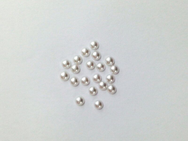 by Nail Labo パール ホワイト 半円タイプ 3mm 20粒 | ネイル パーツ パールストーン 真珠 ジェルネイル ネイルパーツ ネイル用品 ネイルアート アートアクセサリー ブライダルネイル 爪 爪先 アート ネイルラボ プチギフト