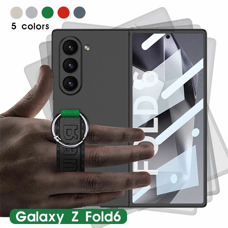 Rakuten - Galaxy Z Fold6 SC-55E ケース 耐衝撃 Galaxy Z Fold6 ストラップホールGalaxy Z Fold6 5G ケース ヒンジ保護 Galaxy Z Fold6 ケース 一体型 Z Fold6 360°保護 ハンドベルト G