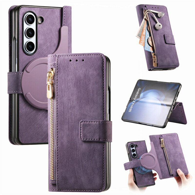 Rakuten - Galaxy Z Fold6 ケース Galaxy Z Fold6 5G カバー Z Fold5 ケース手帳型 Galaxy Z Fold4 ケース Galaxy Z Fold3 ケース全面保護し 上質なPU素材 磁気吸着 耐摩耗性 横置きスタンド機能 カード収納 取り外し
