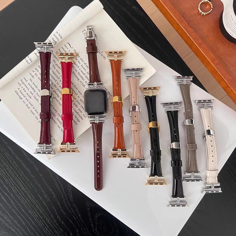 Other - アップルウォッチ バンド レディース 革 apple watch バンド レザー 46mm series 10 9 8 SE2 7 6 SE 5 4 3 2 1 iwatch バンド 44mm 40mm 38mm 42mm 45mm 49mm バンド交換 高級感 装着簡単 調整工具不要 おしゃれ 韓国 本革ベルト