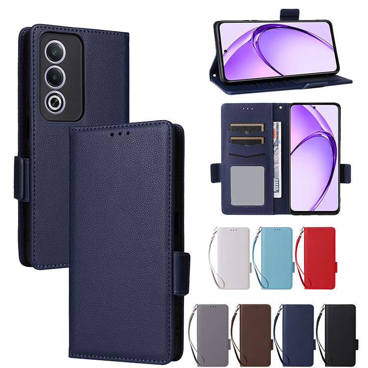 Rakuten - OPPO A3 5G ケース 耐衝撃 カバー 角 保護 衝撃防止 TPU+PUレザー カード収納 スタンド機能 ストラップ付き 衝撃に強い スマホ 保護カバー ストラップホール付き 人気 おすすめ カバー 手帳型ケース 人気 おすすめ CASE
