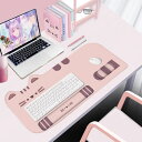 楽天BZショップ猫 マウスパッド ねこ型 キーボード クッション 大サイズ 猫好き ギフト かわいい ピンク インテリア 雑貨 グッズ パソコン