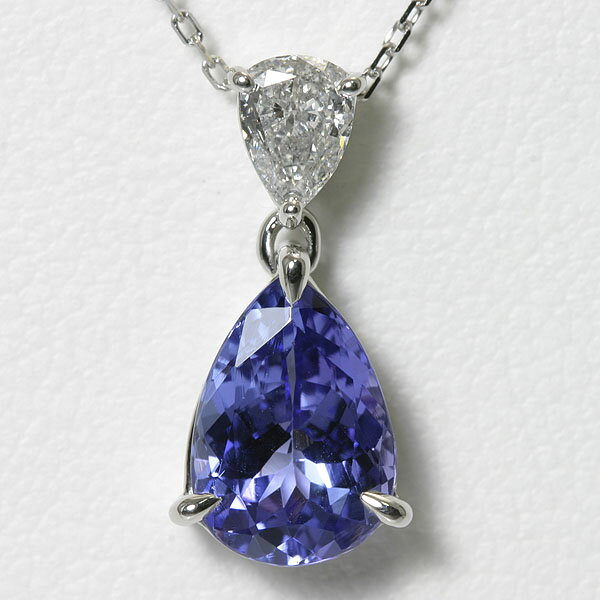 2Jbg ^UiCg v`i lbNXΊӕʏt yz yAVFCv eBAhbv 嗱 y_g lbNX 12 a 2ct tanzanite pear shape necklace