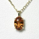 IWTt@CA y_g 0.5ct K18 yzy_ggbv fB[X I[o 9 a 18k orange sapphire necklace