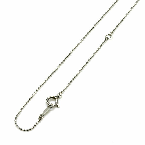 プラチナ だ円ボール ネックレス チェーン 幅0.8mm 40cmPt850 ball chain necklace チェーンだけ チェーンのみ