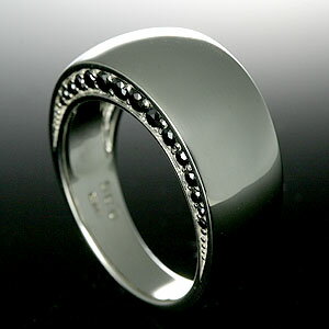 ブラックダイヤ メンズ シルバー925 リング 【MODEAL】【送料無料】シルバー メンズピンキーリング ブランド シンプル SILVER925 MENS RING おしゃれ 男性用 指輪 ダイヤモンド